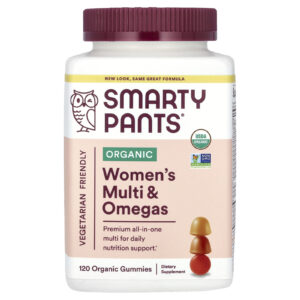 SmartyPants Organics Fórmula Completa para Mulheres Framboesas Lima-Limão e Uva 120 Gomas Vegetarianas