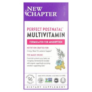 New Chapter Multivitamínico Pós-natal Perfect 96 Comprimidos Vegetarianos