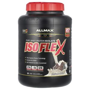 ALLMAX Isoflex® Isolado de Proteína Whey Pura Cookies e Creme 227 kg (5 lb)
