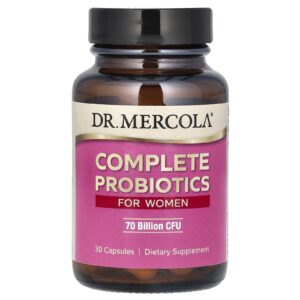 Dr. Mercola Probióticos Completos para Mulheres 70 Bilhões de UFCs 30 Cápsulas