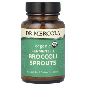 Dr. Mercola Brotos de Brócolis Fermentados Orgânicos 30 Cápsulas