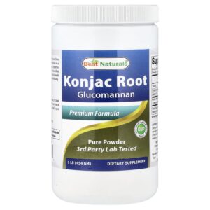 Best Naturals Glucomannan da Raiz de Konjac 454 g (1 lb)