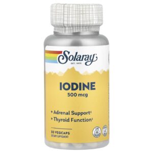 Solaray Iodo de Iodeto de Potássio 500 mcg 30 CápsVeg