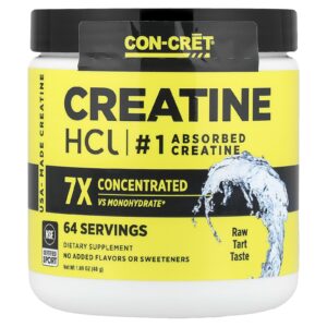 Con-Cret Cloridrato de Creatina Azedo Cru 48 g (169 oz)