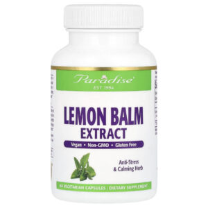 Paradise Herbs Extrato de Erva-Cidreira 60 Cápsulas Vegetarianas (300 mg por Cápsula)