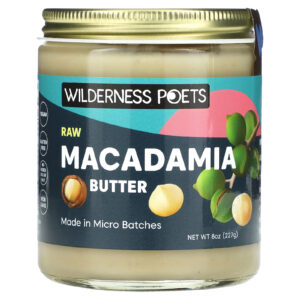 Wilderness Poets Manteiga de Macadâmia Crua 227 g (8 oz)