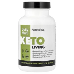 NaturesPlus Keto Living™ Multivitamínico Diário 90 Cápsulas