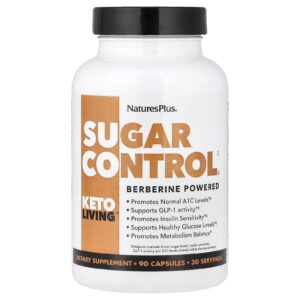 NaturesPlus Keto Living™ Sugar Control® 90 Cápsulas