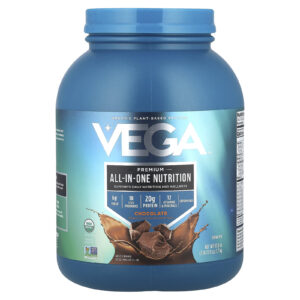 Vega Proteína à Base de Plantas Orgânicas Nutrição Completa Premium Chocolate 17 kg (3 lb 138 oz)