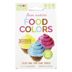 ColorKitchen Food Colors From Nature Multicoloridos 3 Embalagens de Pó 3 g (011 oz) Cada