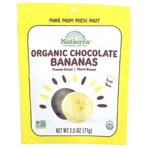 Natierra Chocolate e Banana Liofilizados Orgânicos 71 g (25 oz)