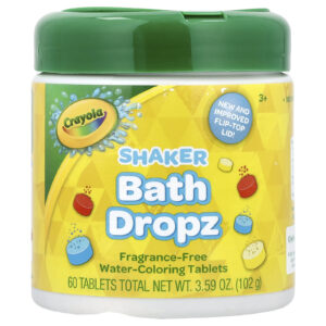 Crayola Shaker Bath Dropz 3+ Sem Perfume 60 Pastilhas 102 g (359 oz)