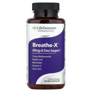 LifeSeasons Breathe-X® Auxílio Sinusal e a Alergias 90 Cápsulas Vegetais
