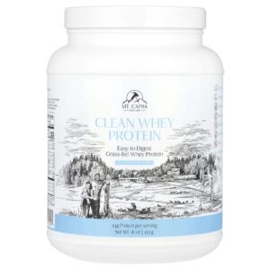 Mt. Capra Proteína Whey Limpa Sem Açúcar 453 g (16 oz)