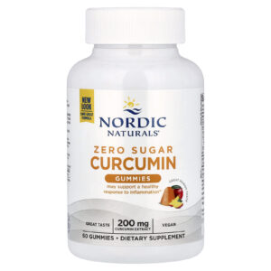 Nordic Naturals Gomas de Curcumina sem Açúcar Manga 60 Gomas (100 mg por Goma)