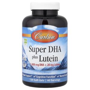 Carlson Super DHA Com Luteína 120 Cápsulas Softgel