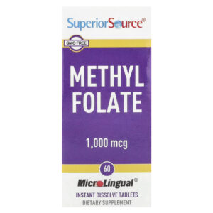 Superior Source Folato de Metila 1.000 mcg 60 Comprimidos