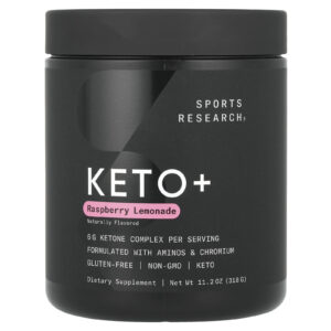 Sports Research Keto+ Limonada de Framboesa 318 g (112 oz)