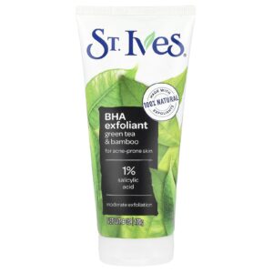 St. Ives Esfoliante de BHA Chá Verde e Bambu Para Peles Propensas a Acne 170 g (6 oz)