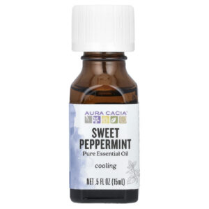Aura Cacia Óleo Essencial Puro Hortelã-Pimenta Doce 15 ml (05 fl oz)
