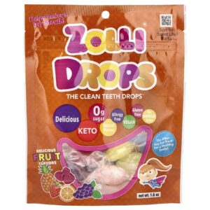 Zollipops Zolli Drops The Clean Teeth Drops Frutas Deliciosas 16 oz