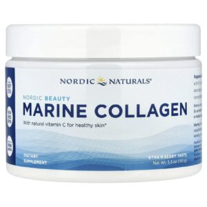 Nordic Naturals Nordic Beauty Colágeno Marinho com Vitamina C Morango 150 g (53 oz)