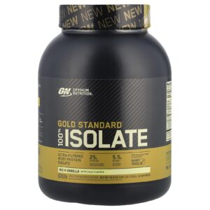 Optimum Nutrition Gold Standard 100% Isolado Baunilha Forte 132 kg (291 lbs)