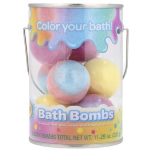 Crayola Bath Bombs 3+ Geleia de Uva Laser Limão Algodão Doce e Goma de Bolha Perfumada 8 Bath Bombs 320 g (1129 oz)
