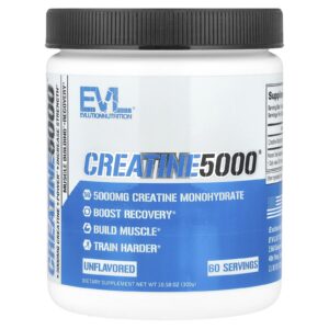 EVLution Nutrition CREATINE5000 Sem Sabor 300 g (1058 oz)