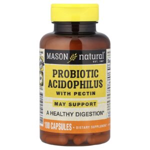 Mason Natural Probiótico Acidophilus com Pectina 100 Cápsulas