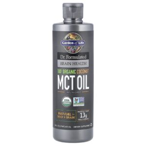 Garden of Life Dr. Formulated Saúde Cerebral 100% Óleo TCM de Coco Orgânico Sem Sabor 473 ml (16 fl oz)
