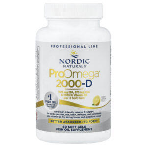Nordic Naturals ProOmega 2000-D Limão 1250 mg 60 Cápsulas Softgel