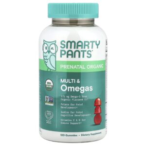 SmartyPants Orgânicos Fórmula Pré-natal Uva Mirtilo e Frutos Silvestres 120 Gomas Vegetarianas