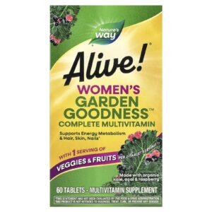 Natures Way Multivitamínico Completo Alive!® Womens Garden Goodness™ Multivitamínico Completo 60 Comprimidos