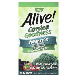 Natures Way Alive!® Garden Goodness™ Multivitamínico para Homens 60 Comprimidos