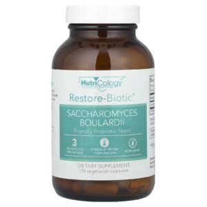 Nutricology Restore-Biotic Saccharomyces Boulardii 120 Cápsulas Vegetarianas