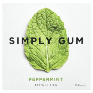 Simply Gum Goma de Mascar Hortelã-Pimenta 15 Unidades