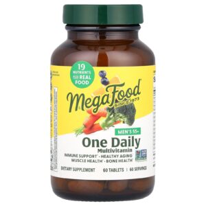 MegaFood Homens com Mais de 55 Anos One Multivitamínico Diário 60 Comprimidos