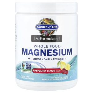 Garden of Life Dr. Formulated Magnésio Integral Framboesa e Limão 4215 g (149 oz)