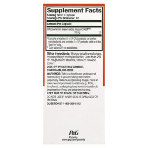 Align Probiotics Suporte Digestivo 24 horas por dia 7 dias por semana 42 Cápsulas (10 mg por Cápsula)