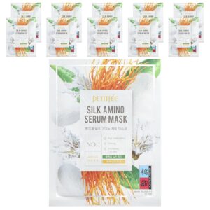 Petitfee Sérum Máscara de Beleza Amino da Seda 10 Folhas 25 g (088 oz) Cada