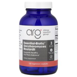 Allergy Research Group Essential-Biotic® Saccharomyces Boulardii 3 Bilhões de UFCs 120 Cápsulas Vegetarianas