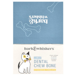 Dr. Mercola Bark & Whiskers™ Bones de Mastigar para Dentes Para Cães Grande 12 Bones 60 g (21 oz) Cada