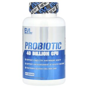 EVLution Nutrition Probiótico 60 Cápsulas Vegetais
