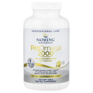 Nordic Naturals ProOmega® 2000 Limão 120 Cápsulas Softgel (1.075 mg por Cápsula Softgel)