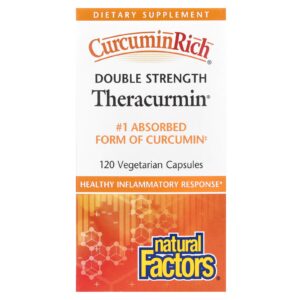 Natural Factors CurcuminRich® Theracurmin® 60 mg 120 Cápsulas Vegetarianas