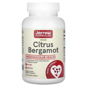 Jarrow Formulas Bergamota Cítrica Vegana 120 Cápsulas Vegetais (500 mg por Cápsula)