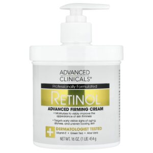 Advanced Clinicals Retinol Creme Firmador Avançado 454 g (16 oz)