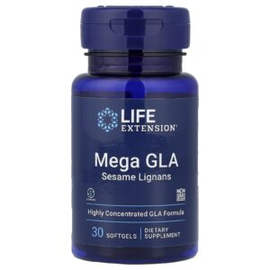 Life Extension Lignanas de Gergelim Mega GLA 30 Cápsulas Softgels