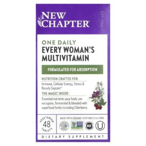 New Chapter Multivitamínico One Daily Every Womans™ 48 Comprimidos Vegetarianos